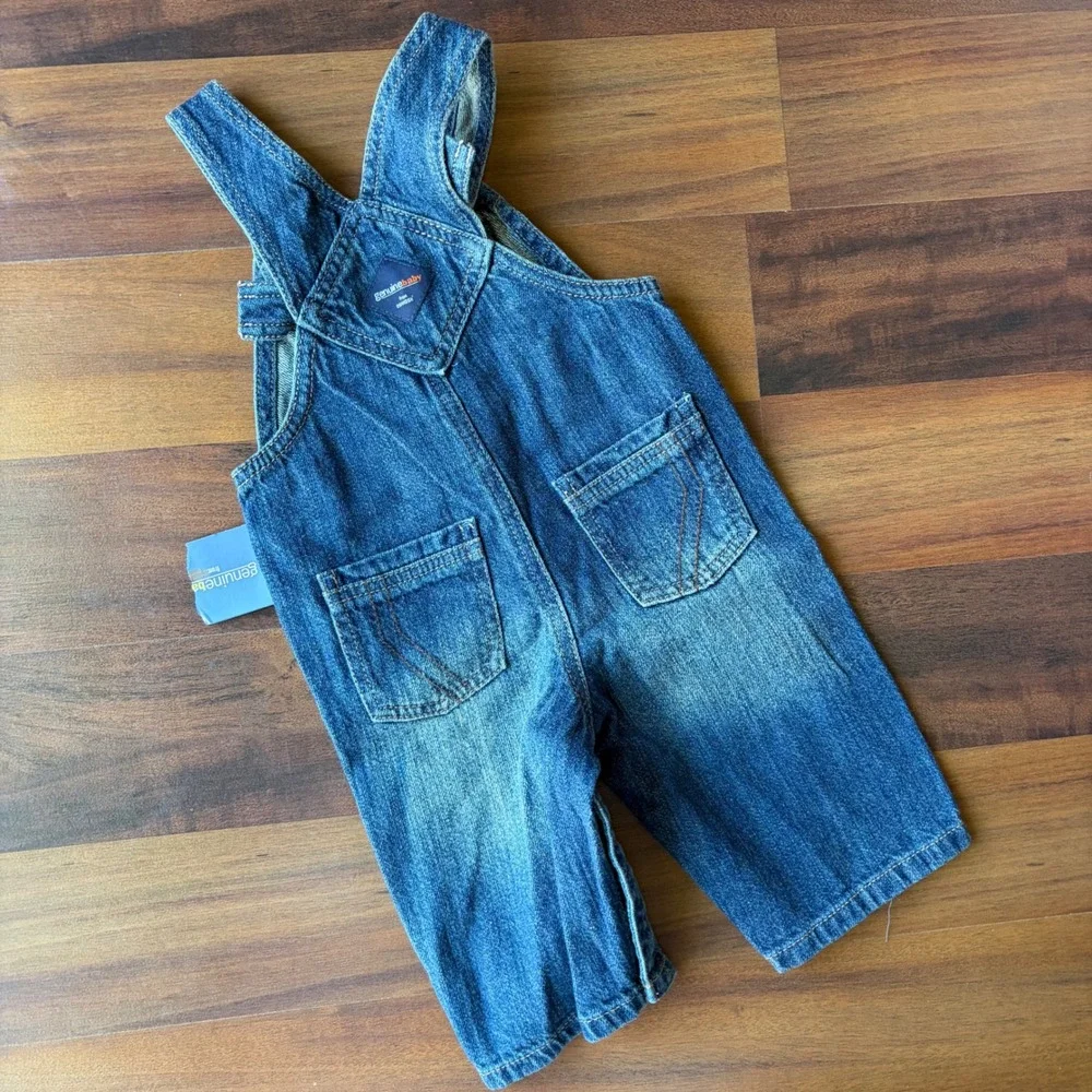 Genuine Baby from OshKosh Blue Denim Overalls 9M Vintage 2007 226657 NWT